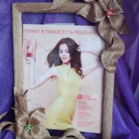 Foto-ramka "Tsvety zhizni" TaninyRuchki Сувениры из джута с душой. Автор: Татьяна Семёнкина г. Чайковский Магазин: https://marketcraft.ru/store/taniny-ruchki/