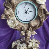 Topiariy Chasy "Tsvetochnyy Sad" TaninyRuchki Сувениры из джута с душой. Автор: Татьяна Семёнкина г. Чайковский Магазин: https://marketcraft.ru/store/taniny-ruchki/