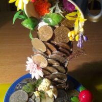 Topiariy "Letyashchaya kruzhka" TaninyRuchki Сувениры из джута с душой. Автор: Татьяна Семёнкина г. Чайковский Магазин: https://marketcraft.ru/store/taniny-ruchki/